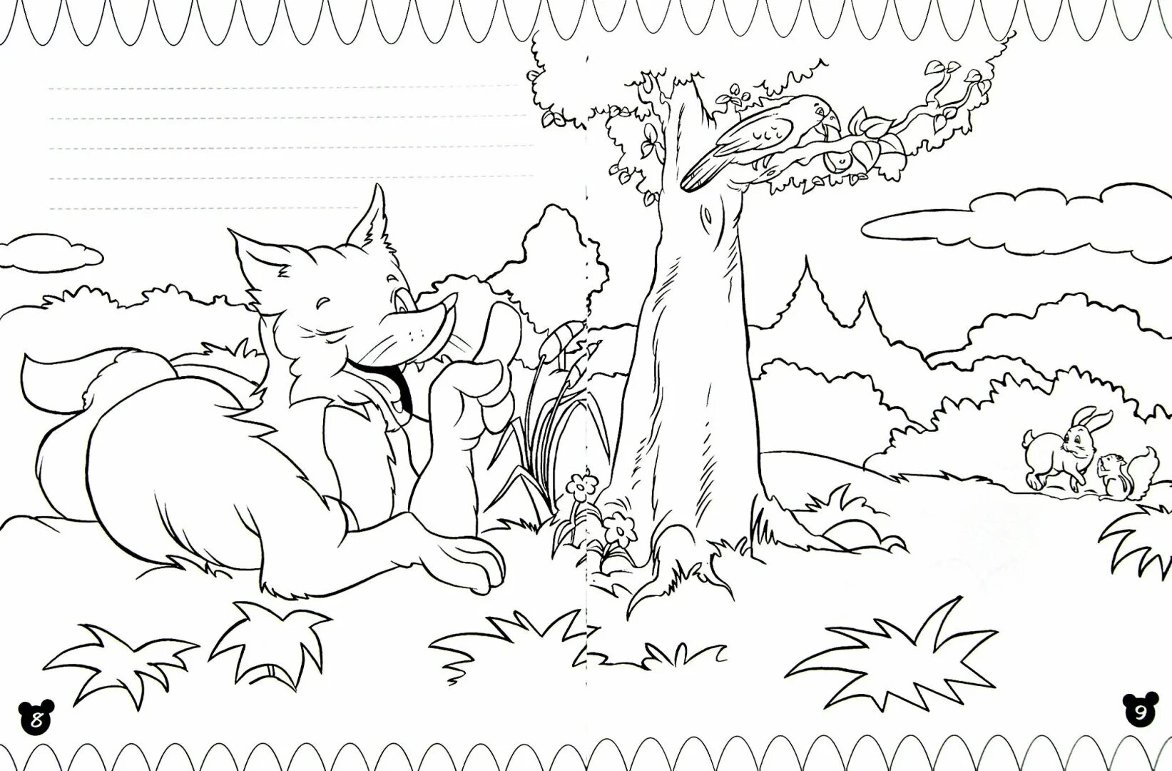 Crow and fox #2