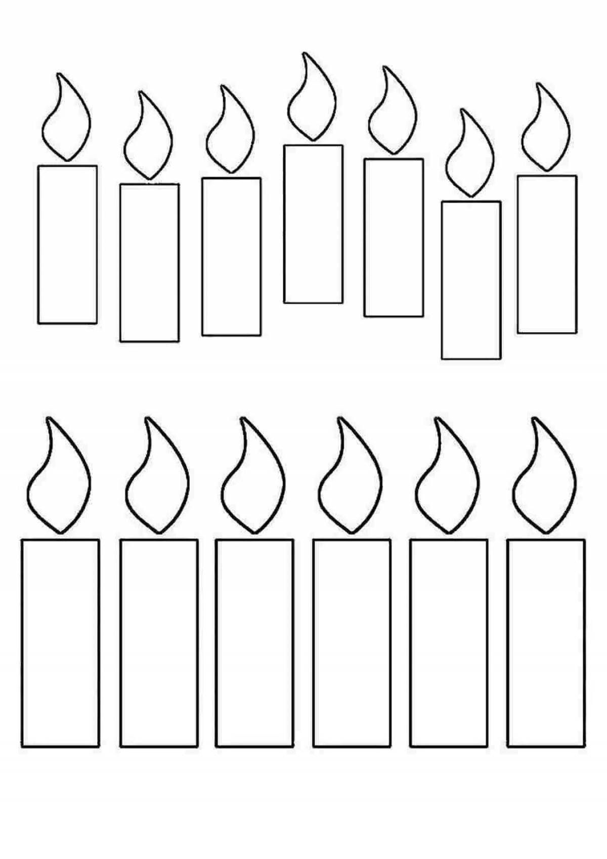 Свеча трафарет для вырезания