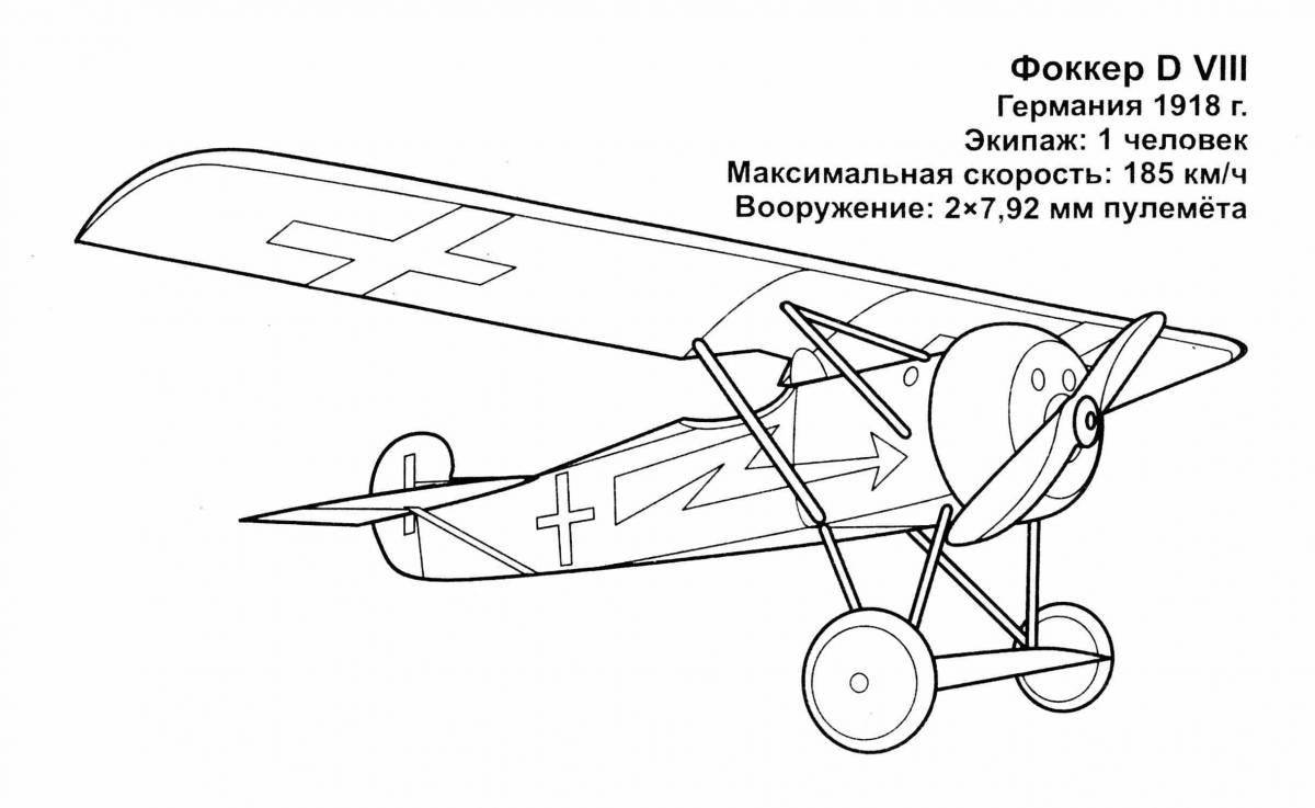 Elegant aircraft coloring