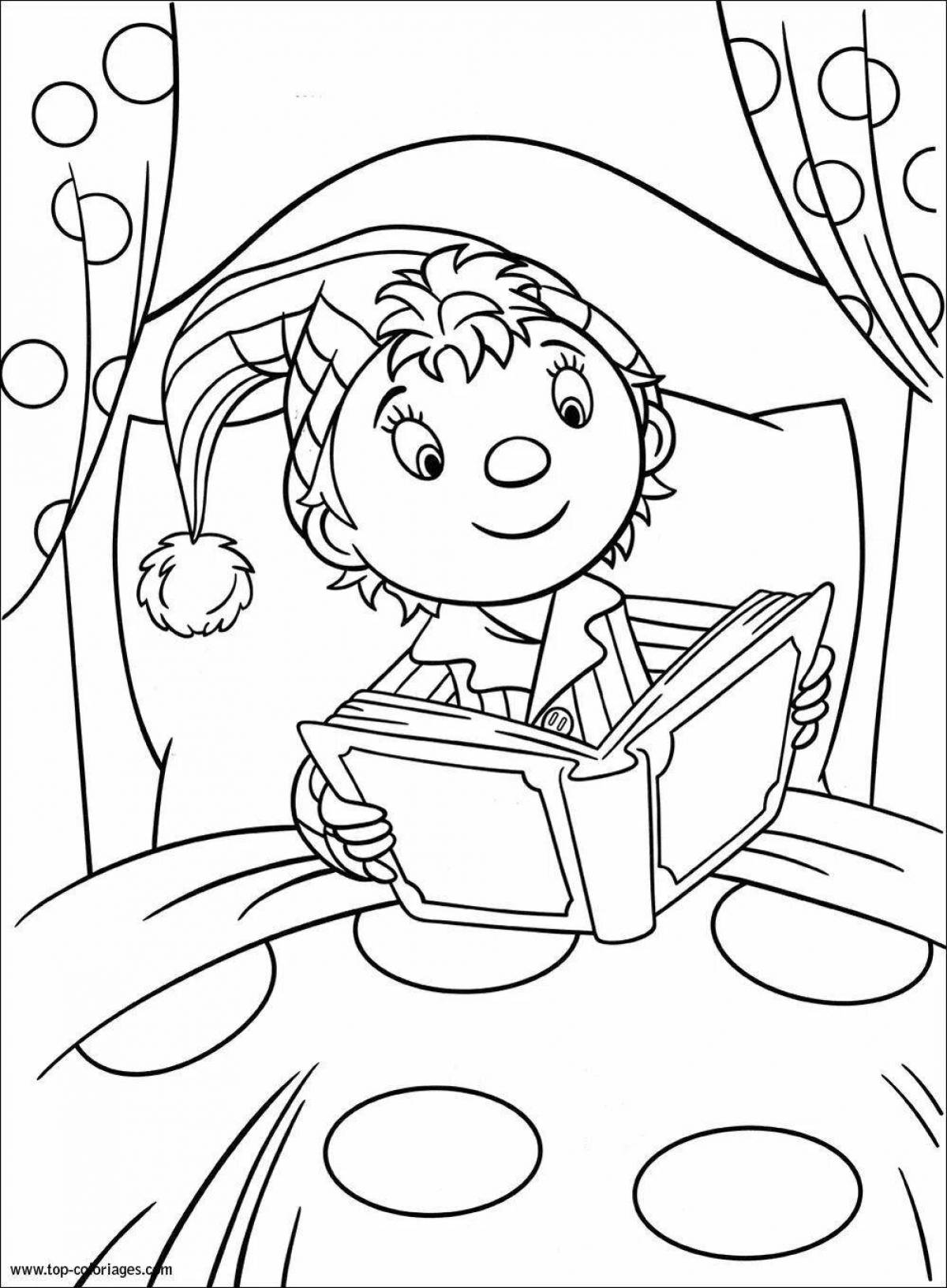 Fun coloring page for freckles and boils