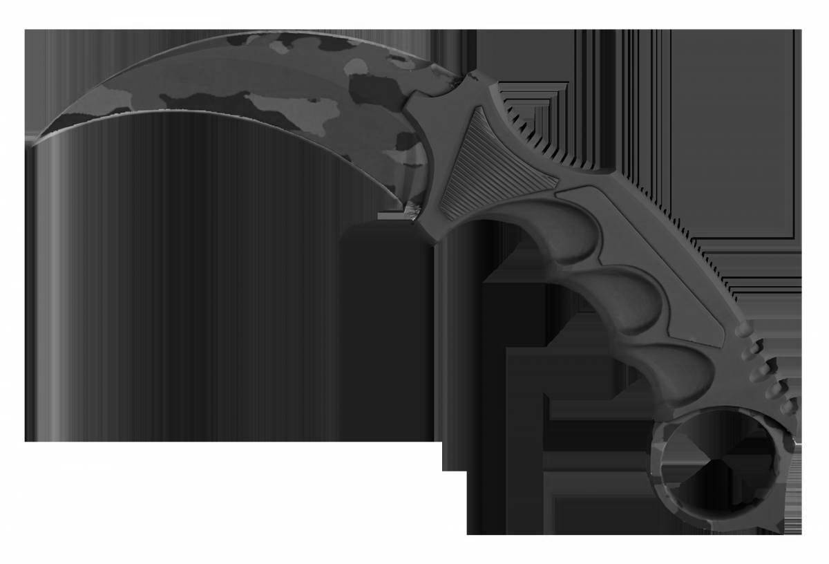 Photo Elegant coloring dragon eye karambit