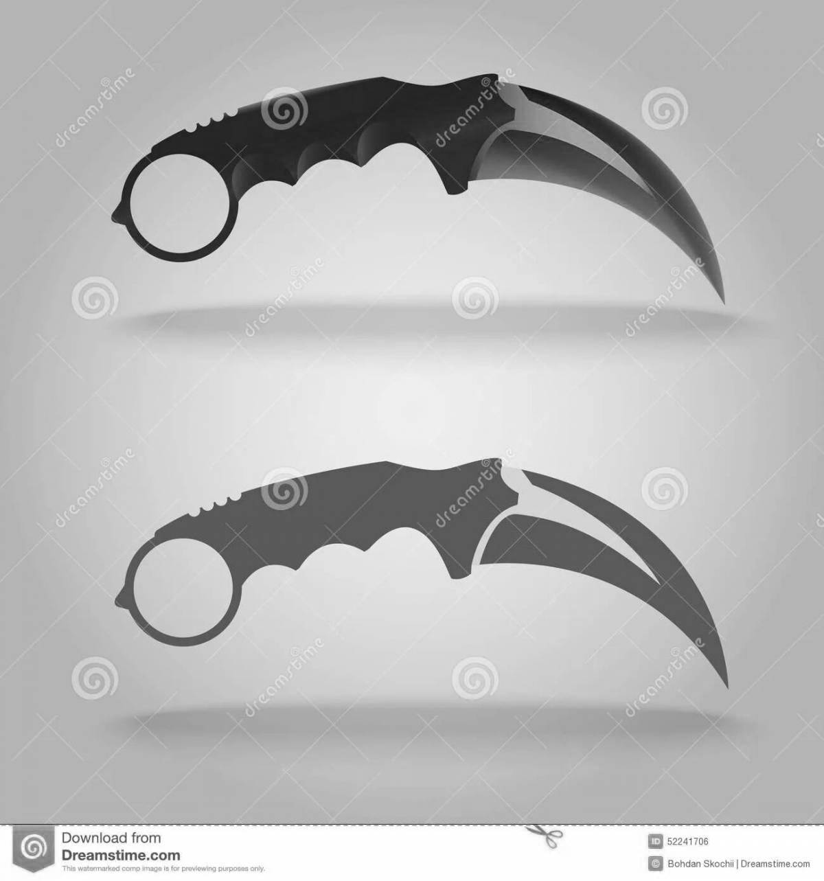 Photo Amazing karambit dragon eye coloring