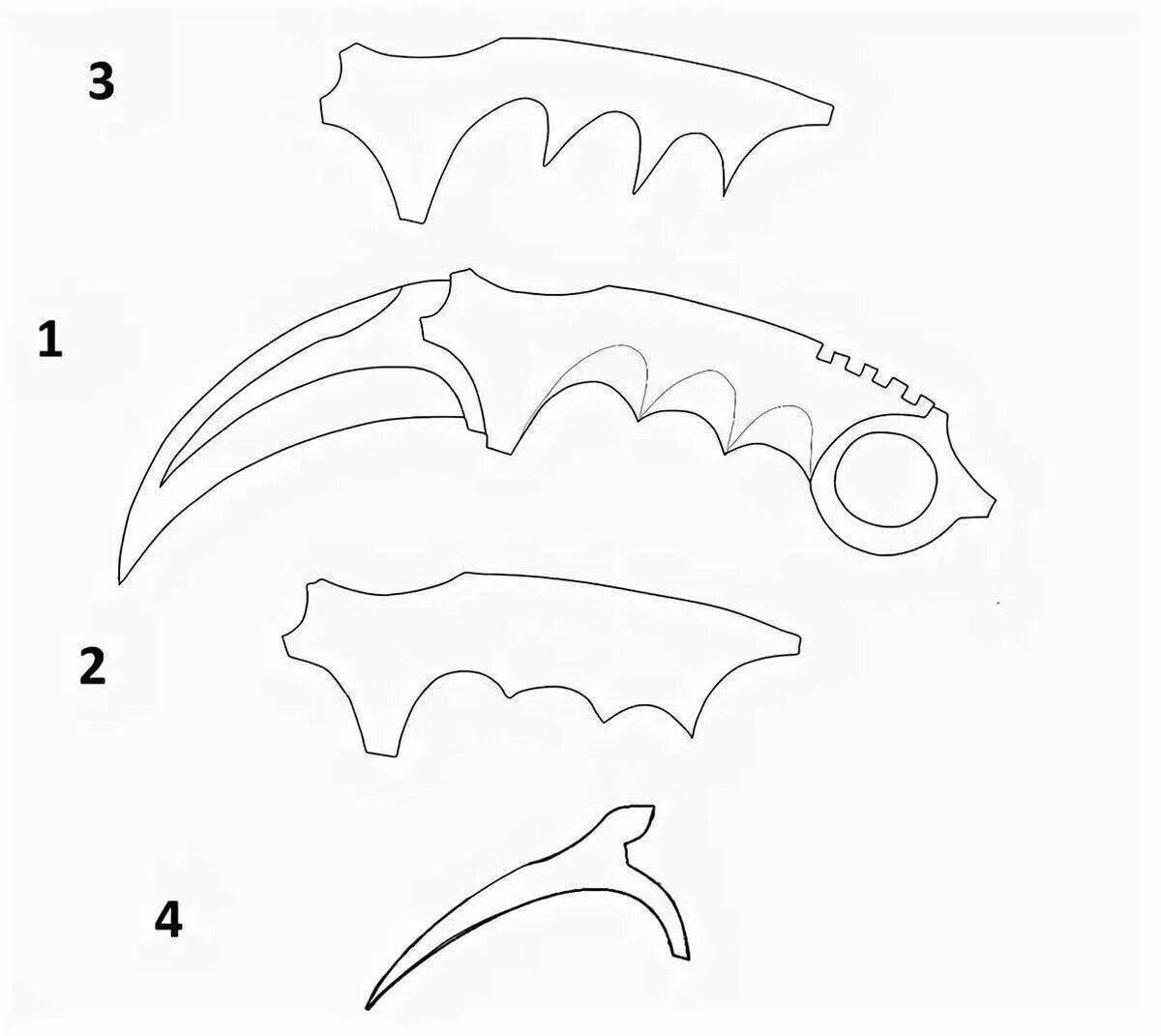Photo Intricate karambit dragon eye coloring