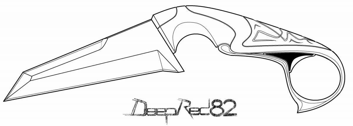 Photo Karambit dragon eye coloring