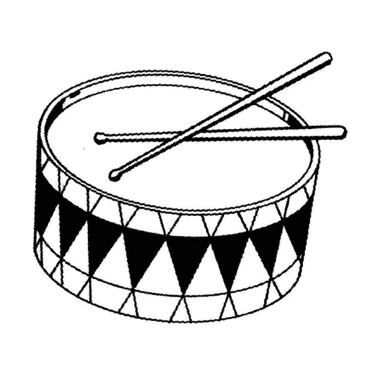 Барабан музыкальный инструмент #5