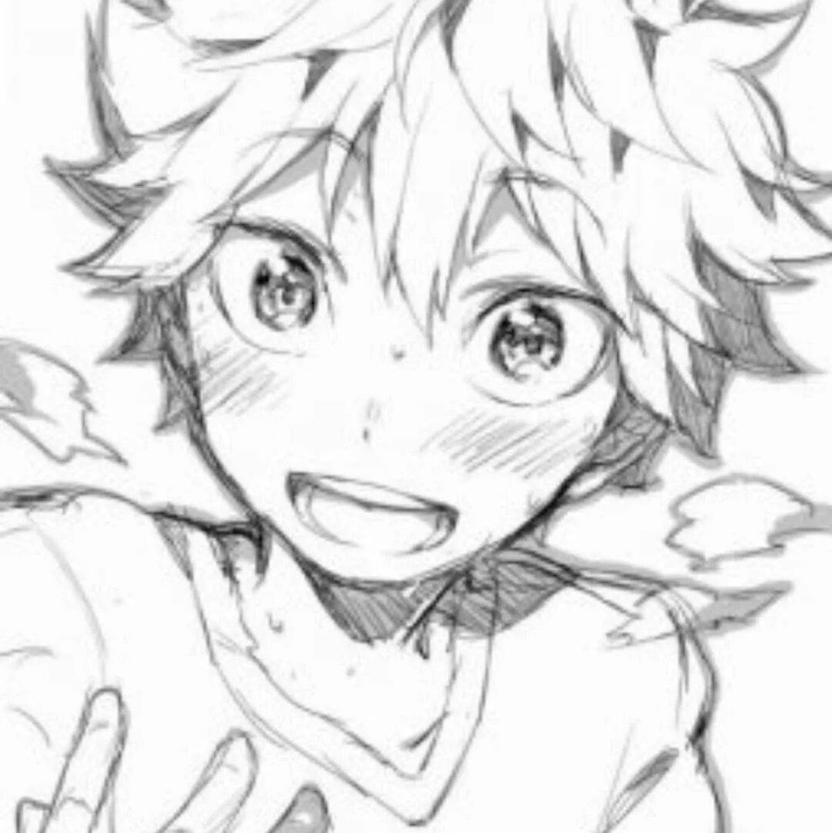 Раскраска Очаровательная волейбольная раскраска хината