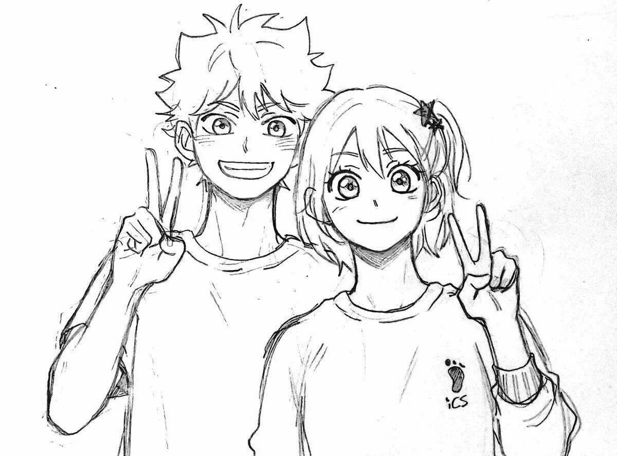 Cute hinata volleyball coloring book