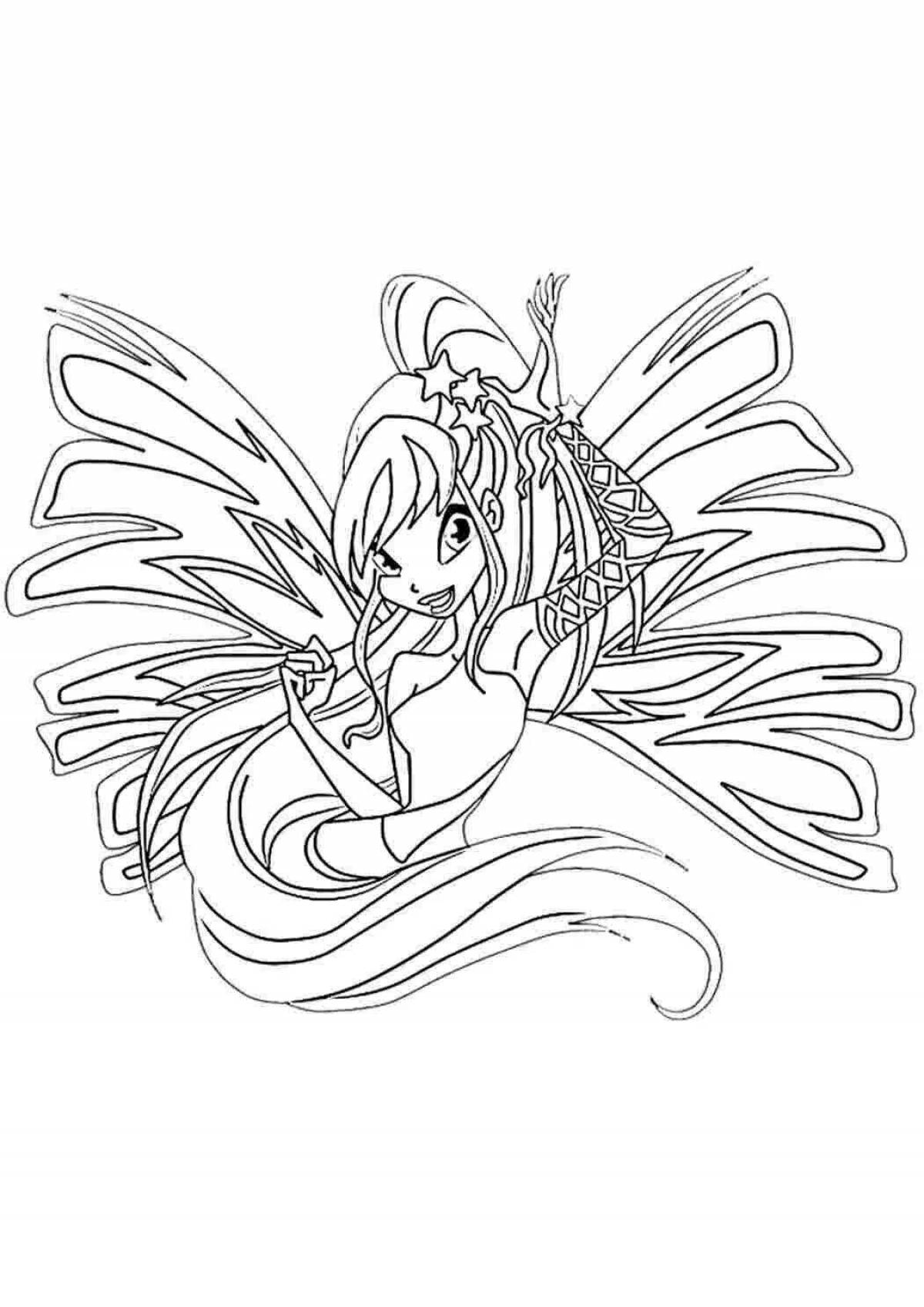 Great coloring winx sirenix bloom