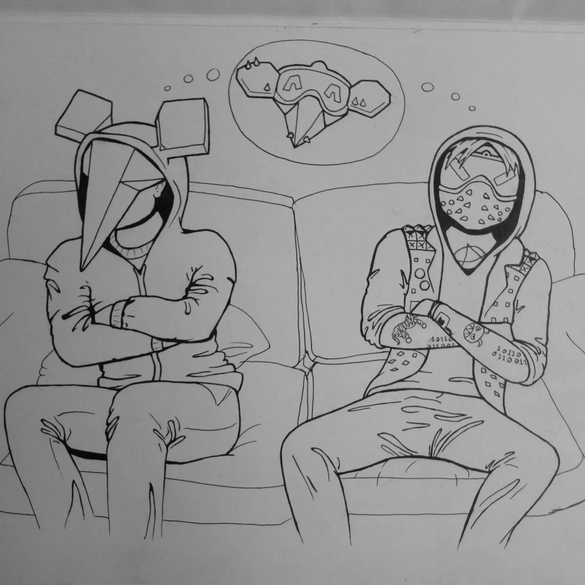 Coloring bold watch dogs 2