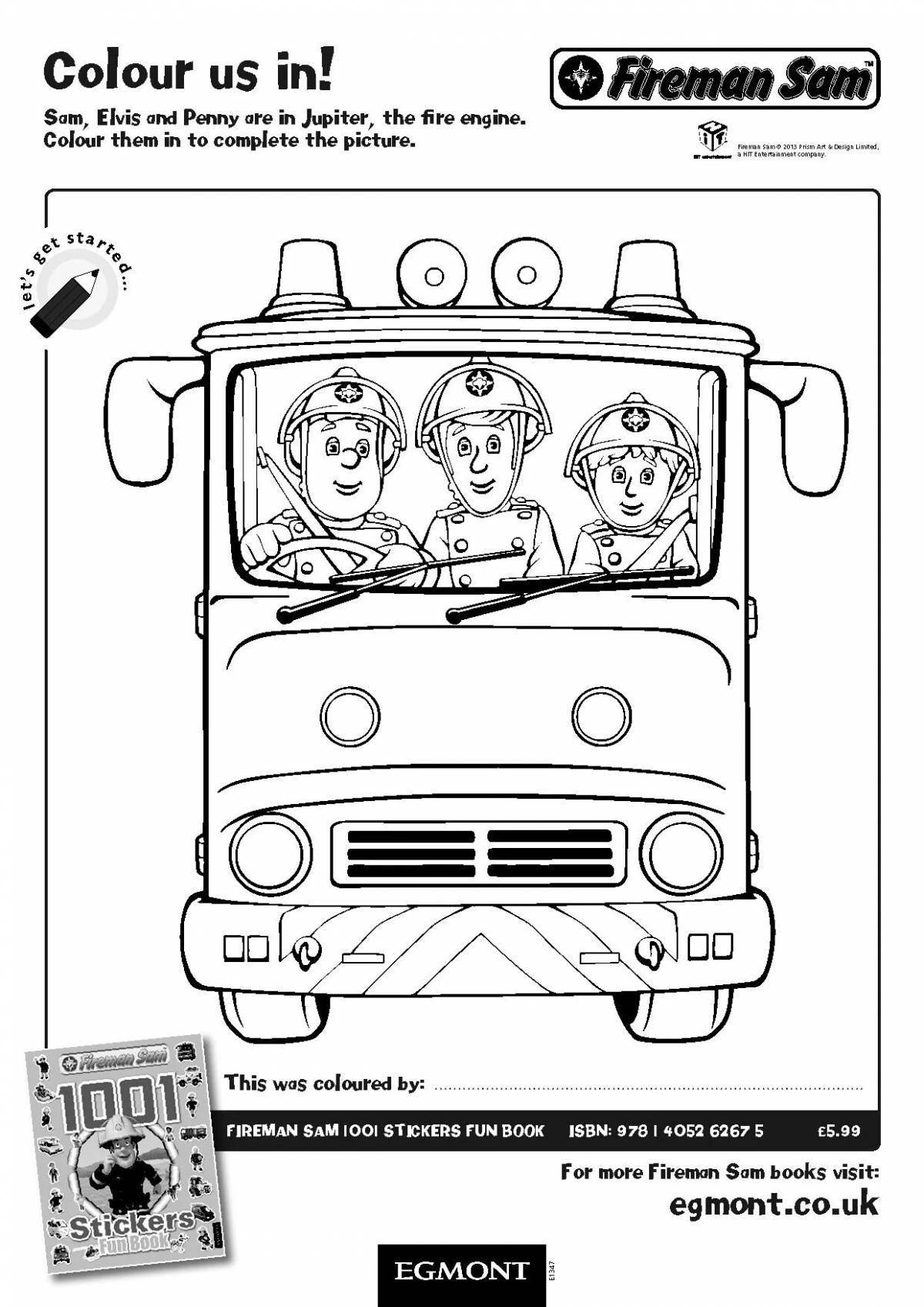 Charming sam and sue coloring page