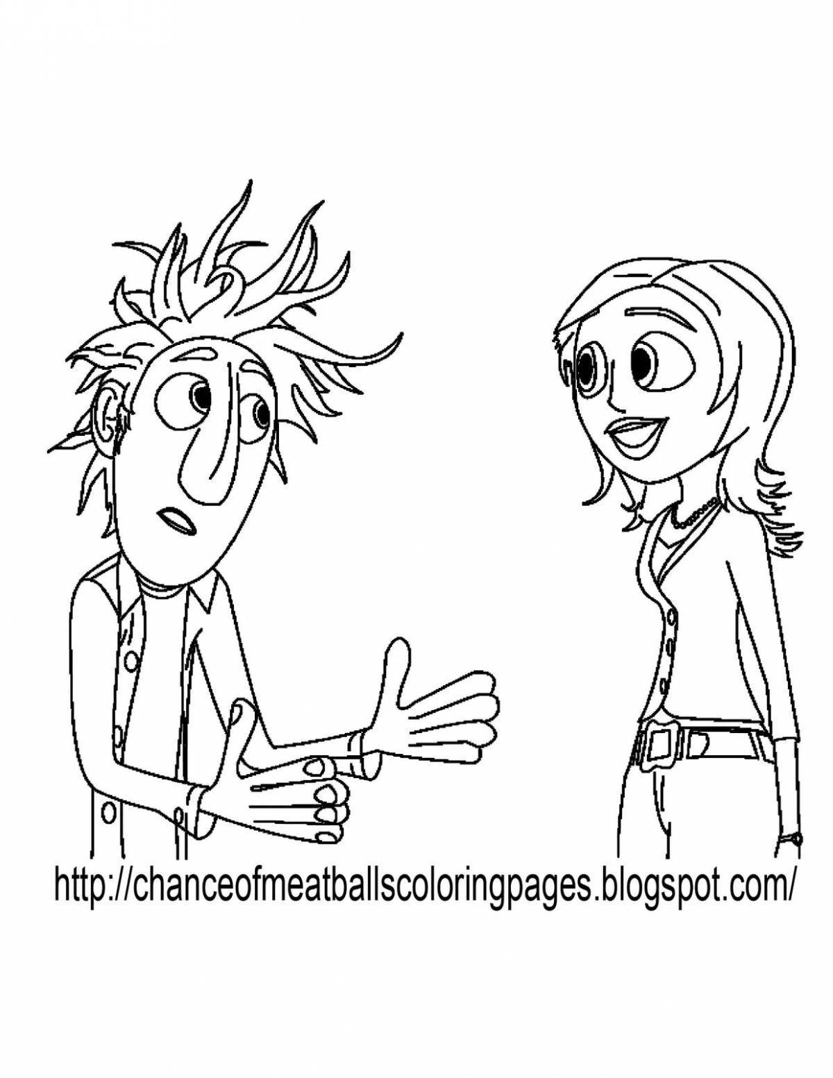 Sunny Sam and Sue coloring page