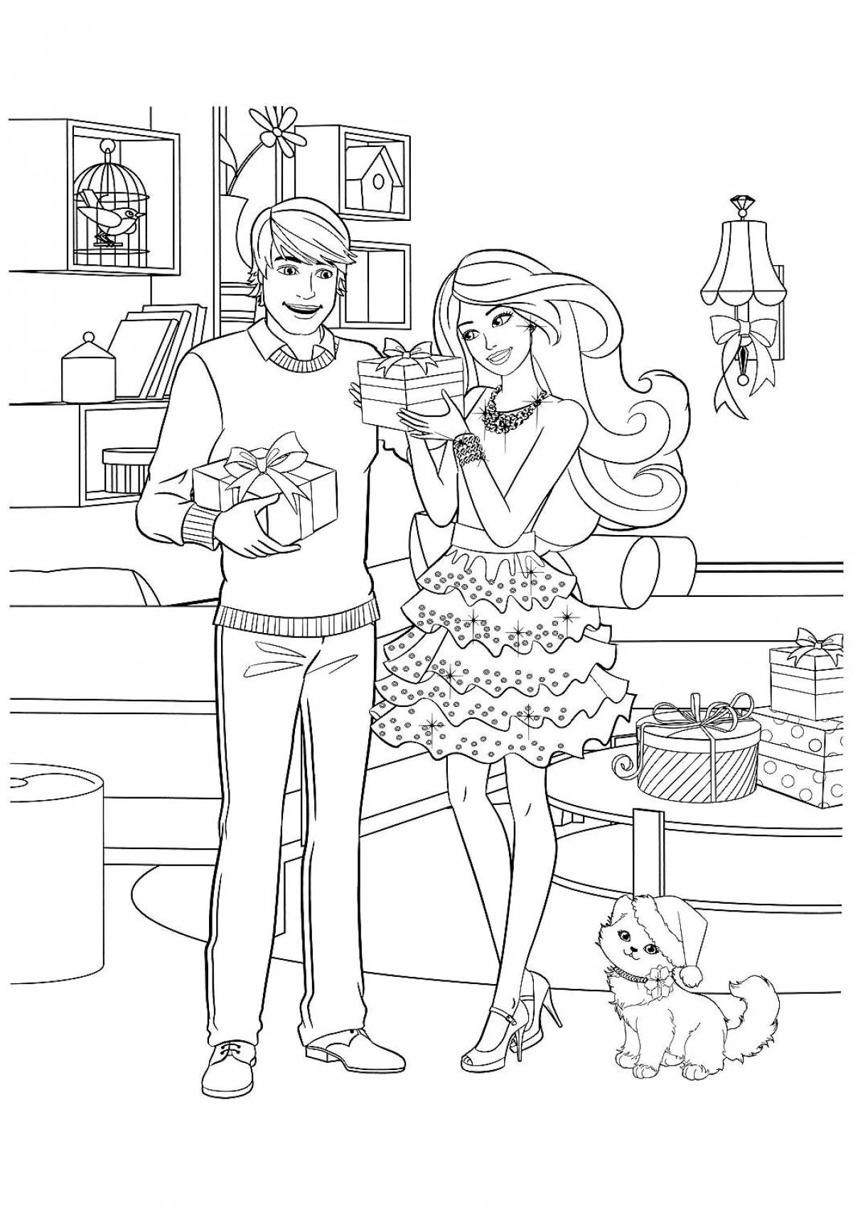 Sam and Sue shining coloring page