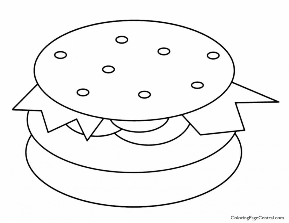 Amazing sandwich coloring book for kids