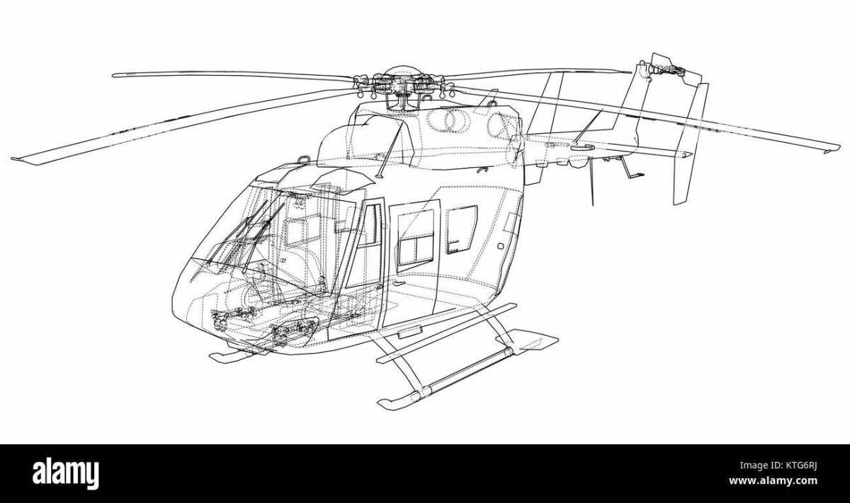 Amazing helicopter mi 26 coloring book