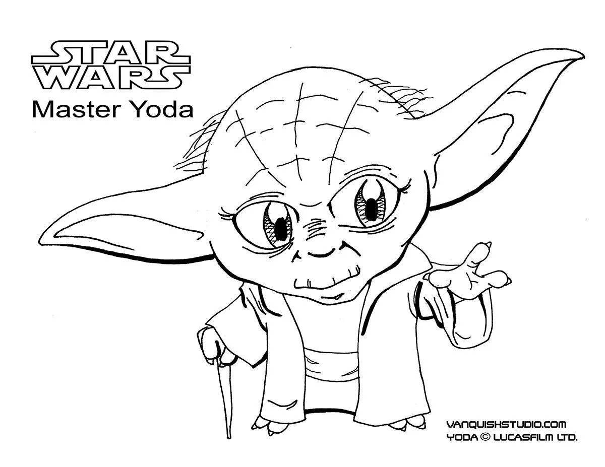 Exquisite yoda coloring