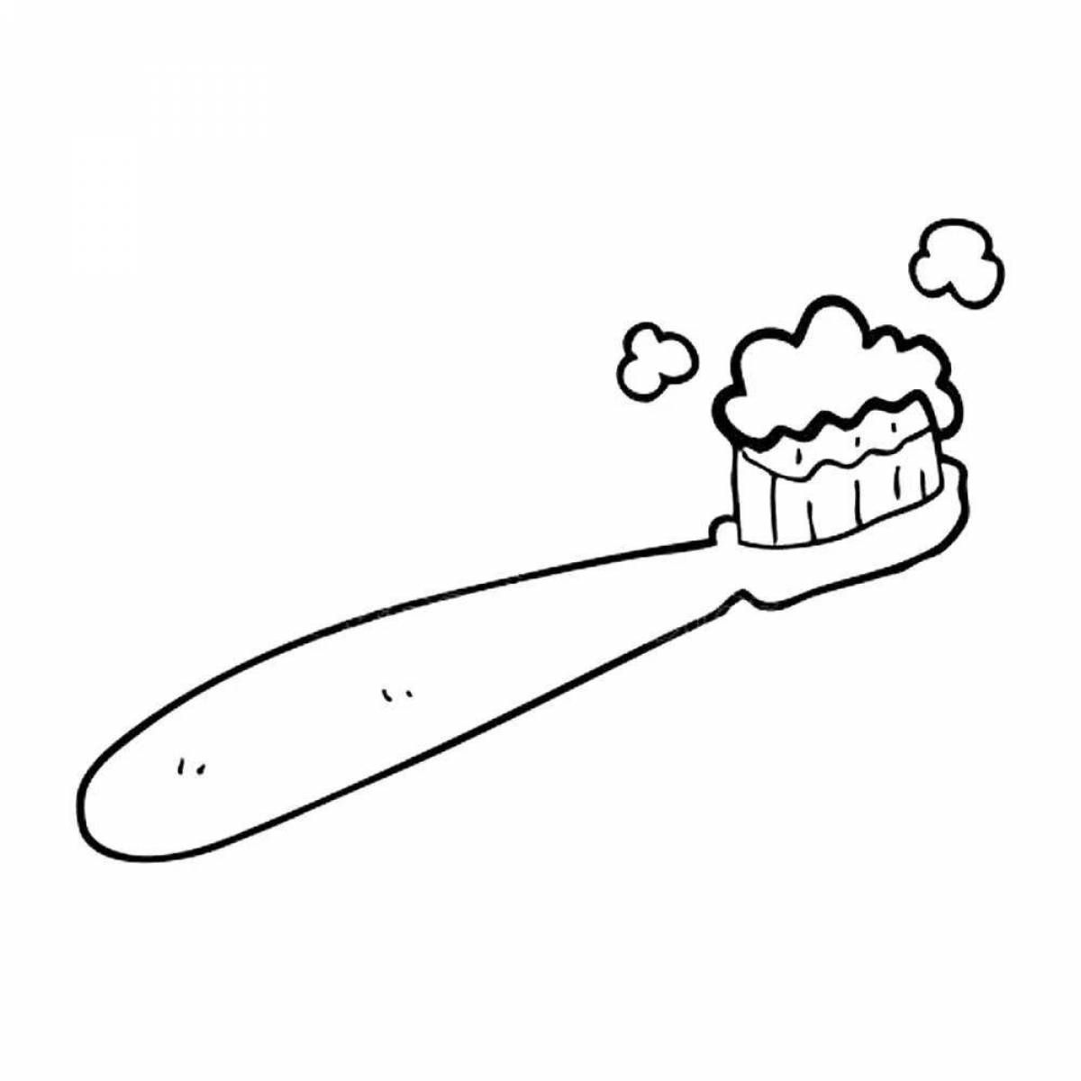 Joyful brush coloring for kids