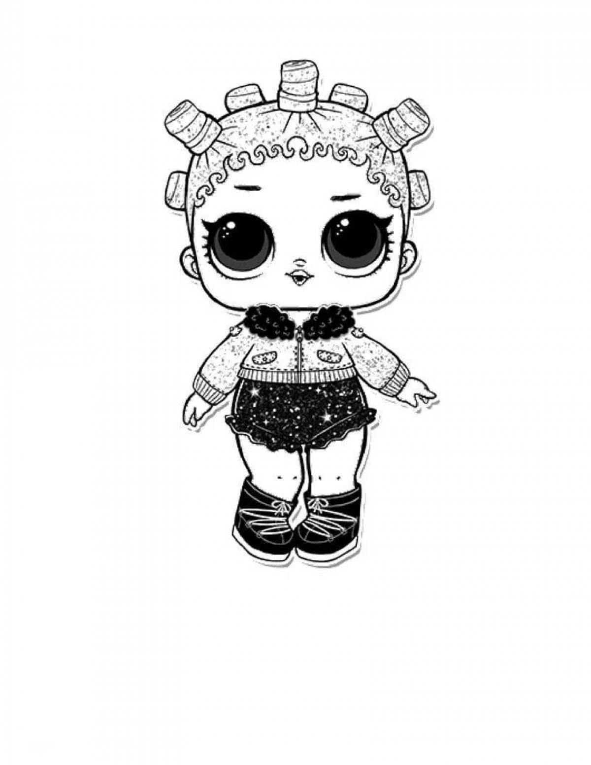 Bright bee doll lol coloring page