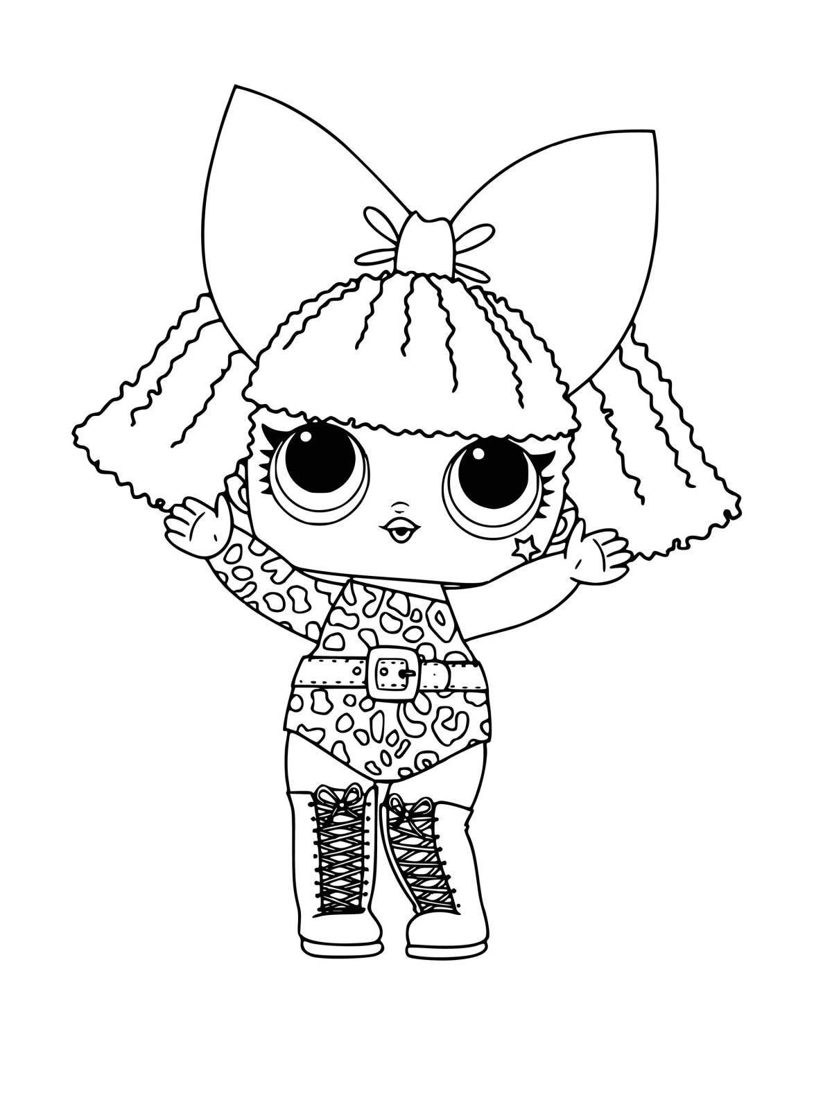 Jovial bee doll lol coloring page