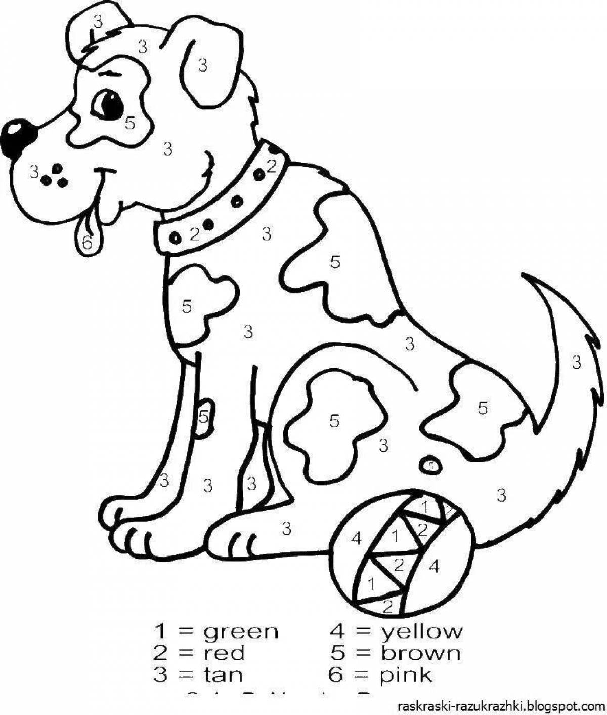 Color-bright coloring page how in English