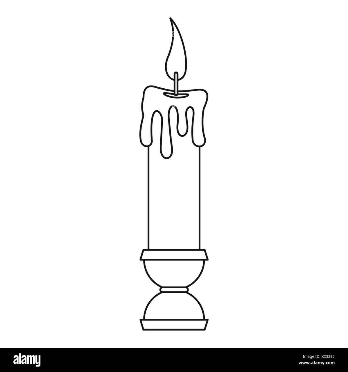 Rampant candle coloring book for kids