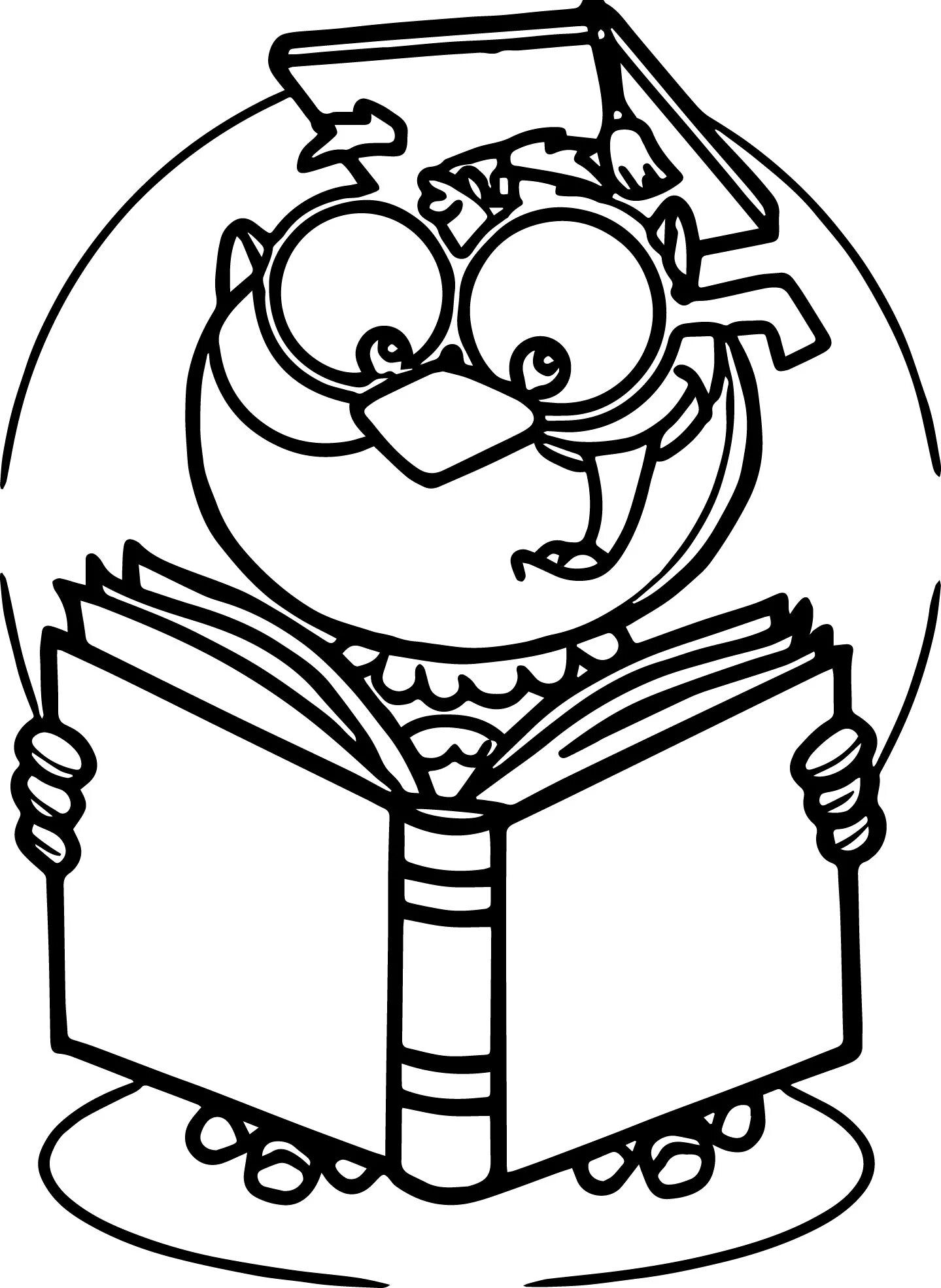 Owl with books #14
