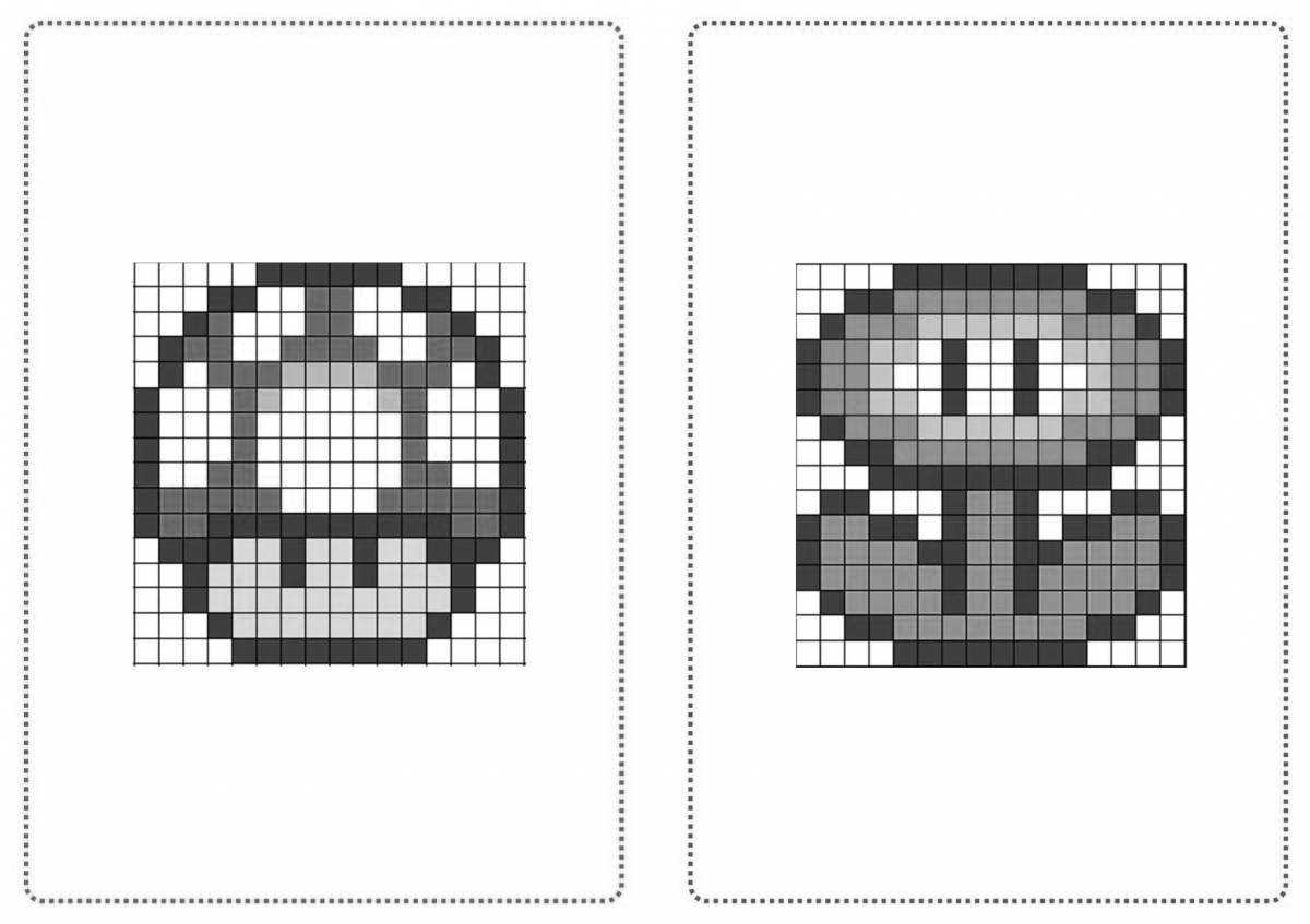 Fun coloring pixel game