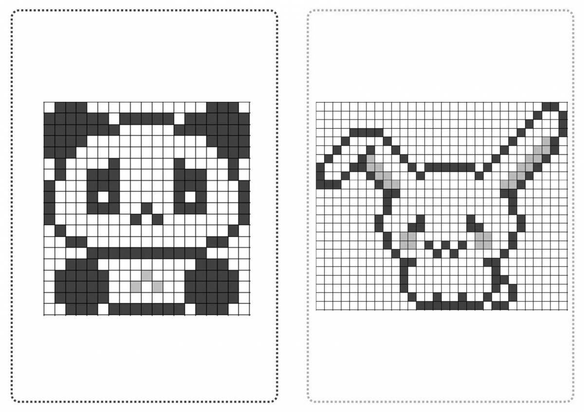 Pixel coloring game with rich colors