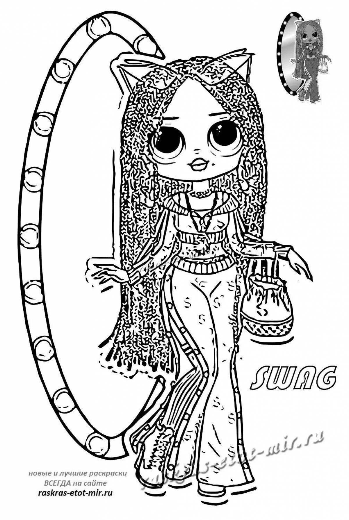 Great coloring big dolls lol