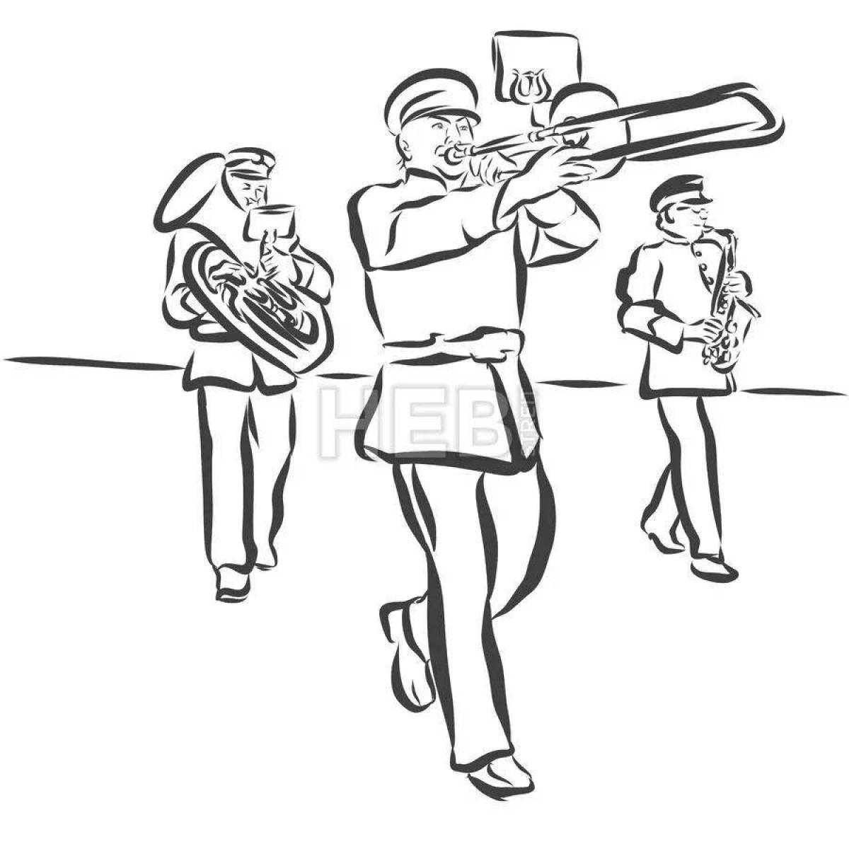 Раскраска Radiant orchestra раскраски для детей