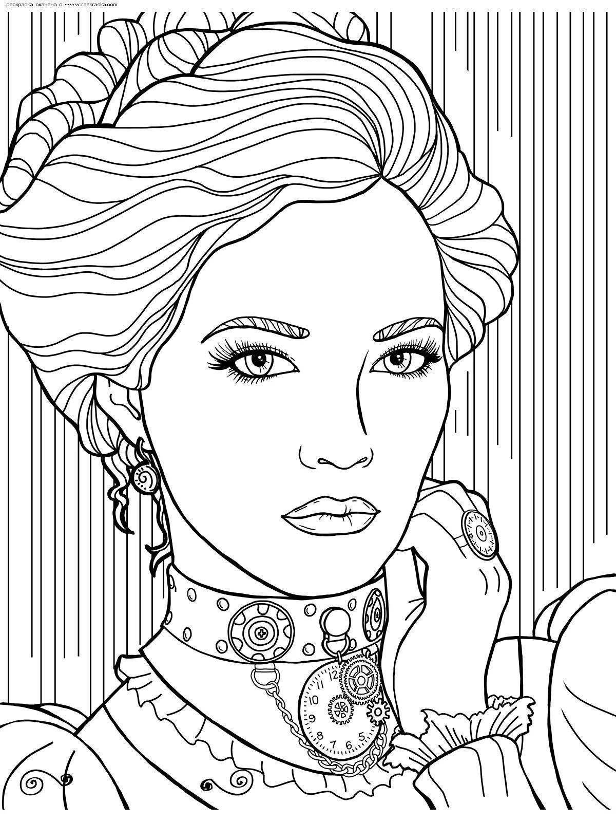 Joyful anti-stress coloring book for women