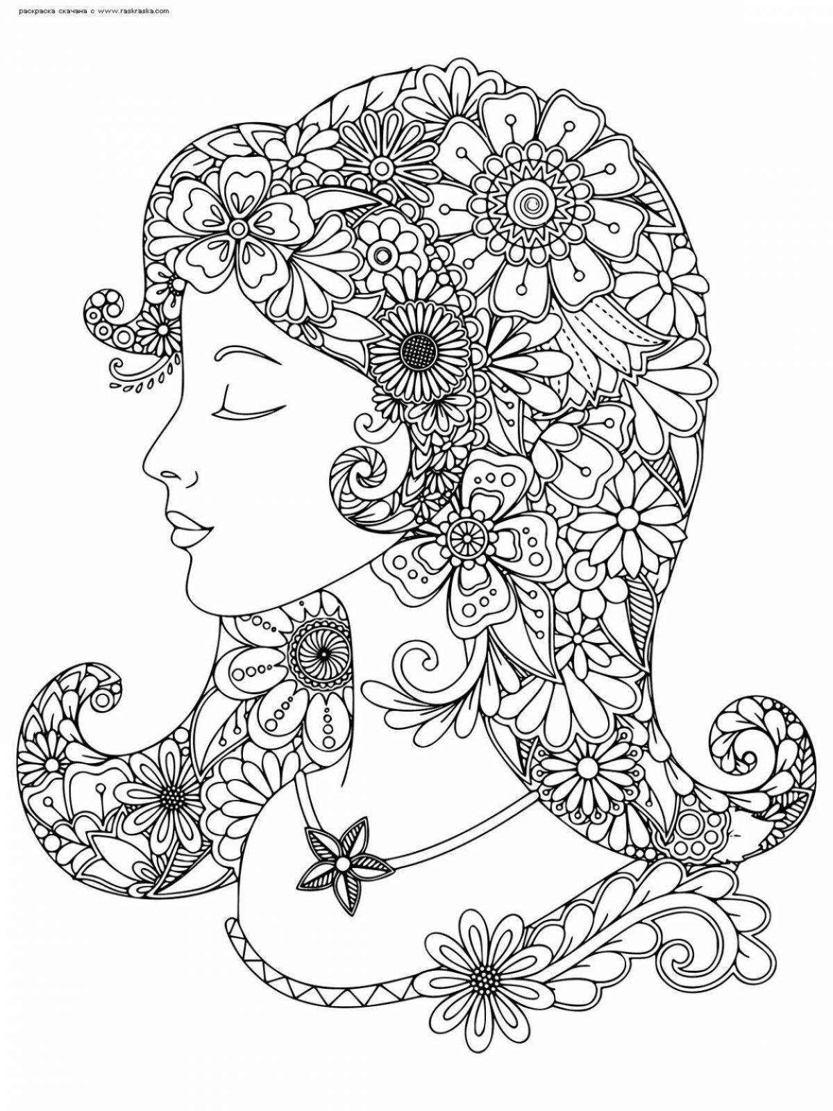 Delightful anti-stress coloring book for women