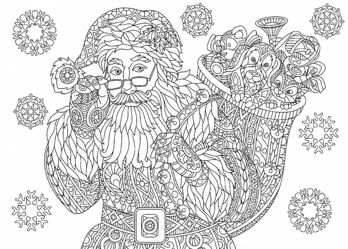 Blessed Santa Claus Coloring Page