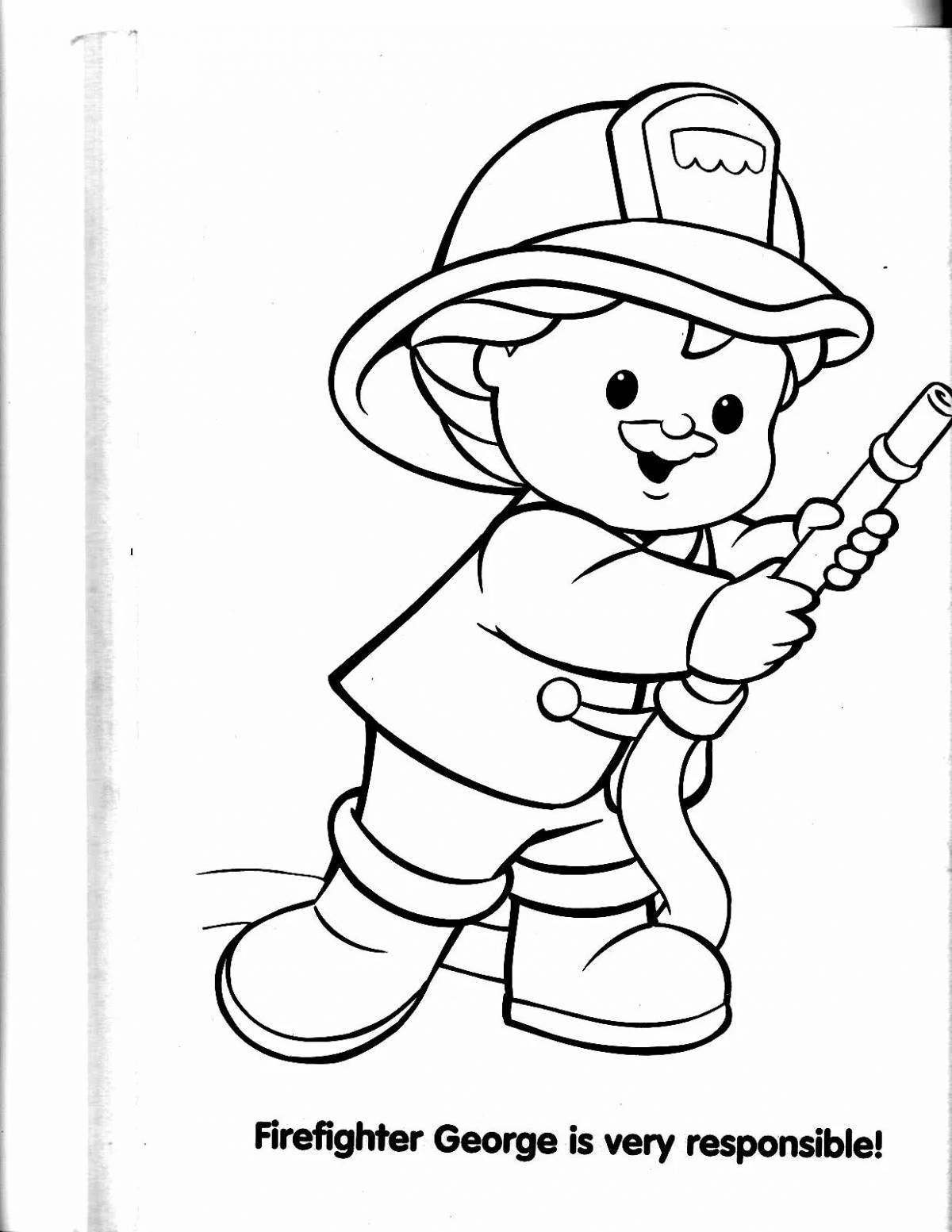 Amazing fireman coloring pages for kids
