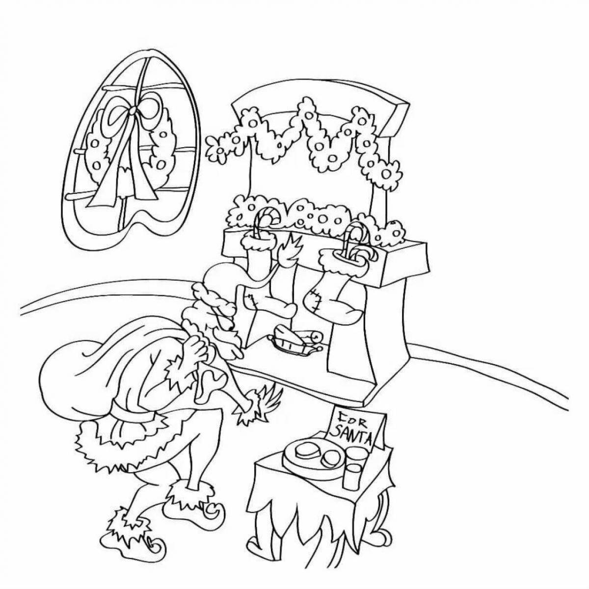 Delightful grinch coloring book for kids