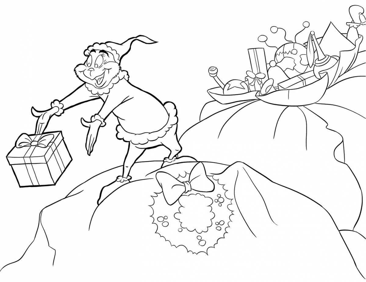 Coloring grinch for kids