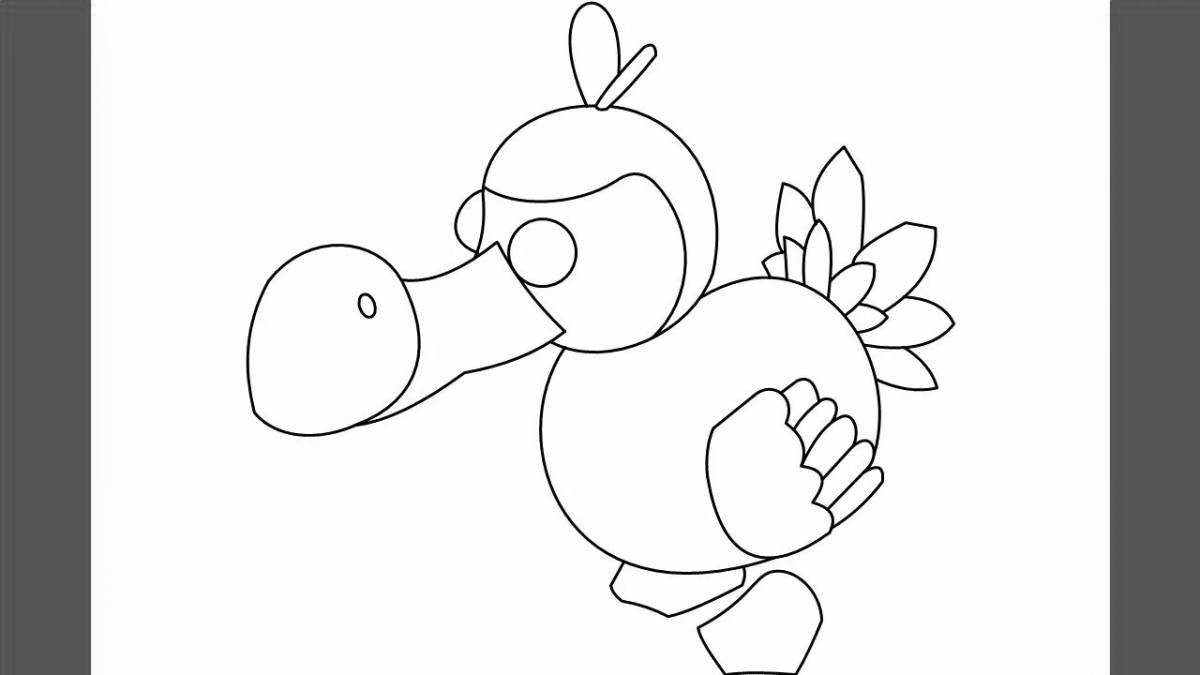 Cute adopt me pets coloring page