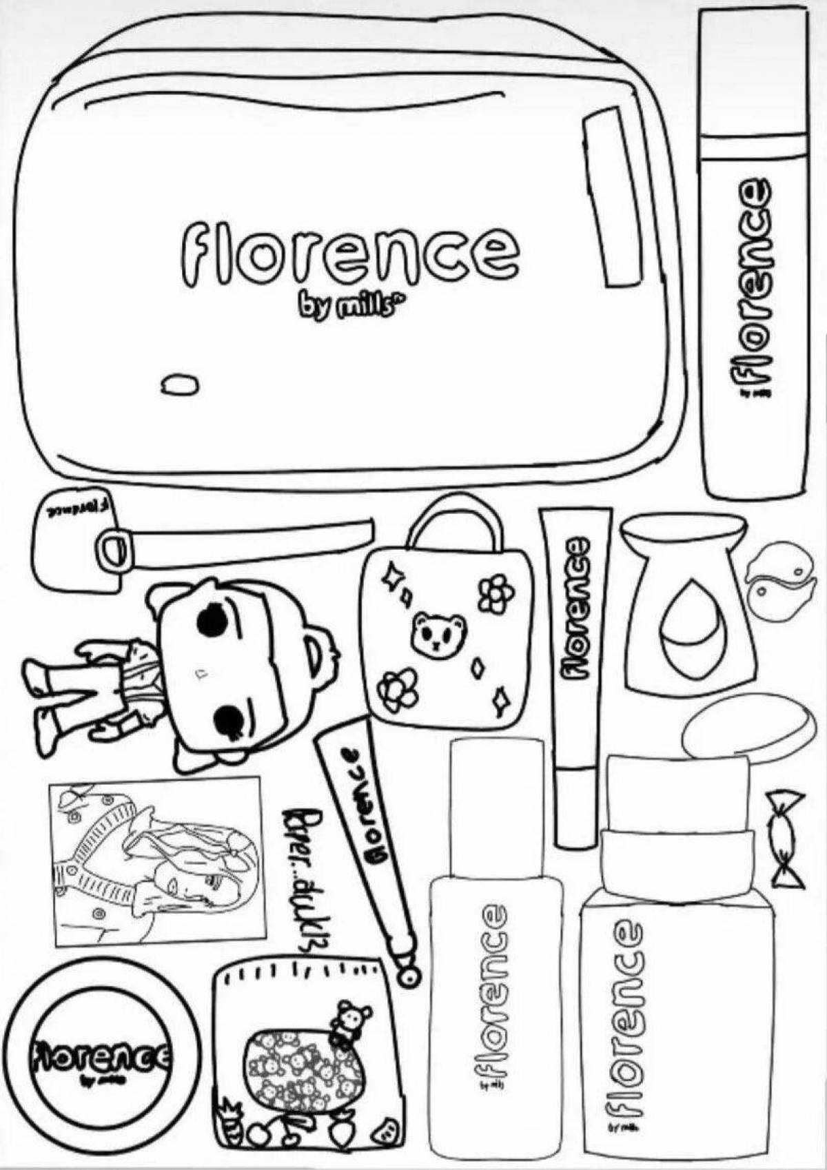 Lalafanfan duck coloring page