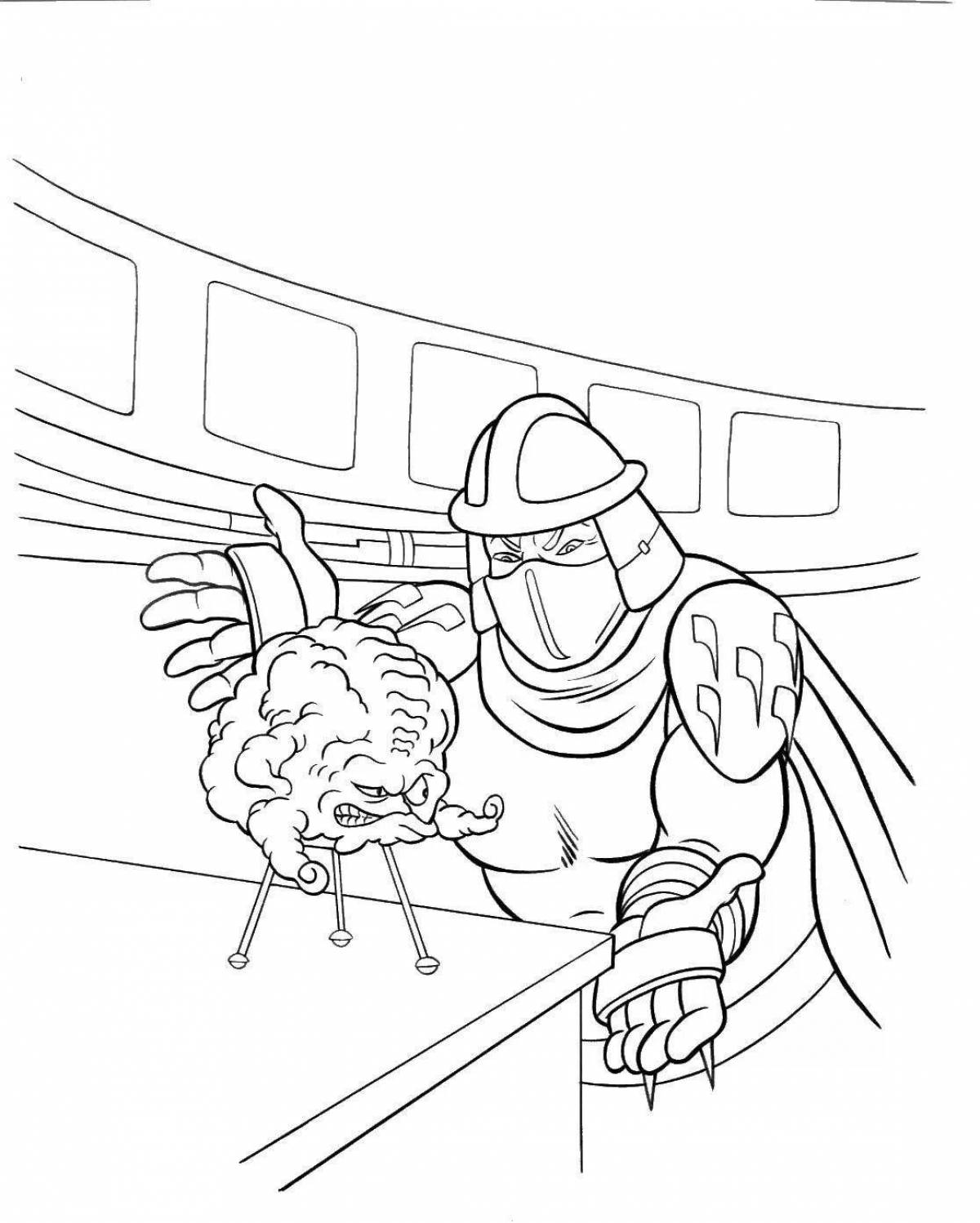 Villain Teenage Mutant Ninja Turtles coloring page