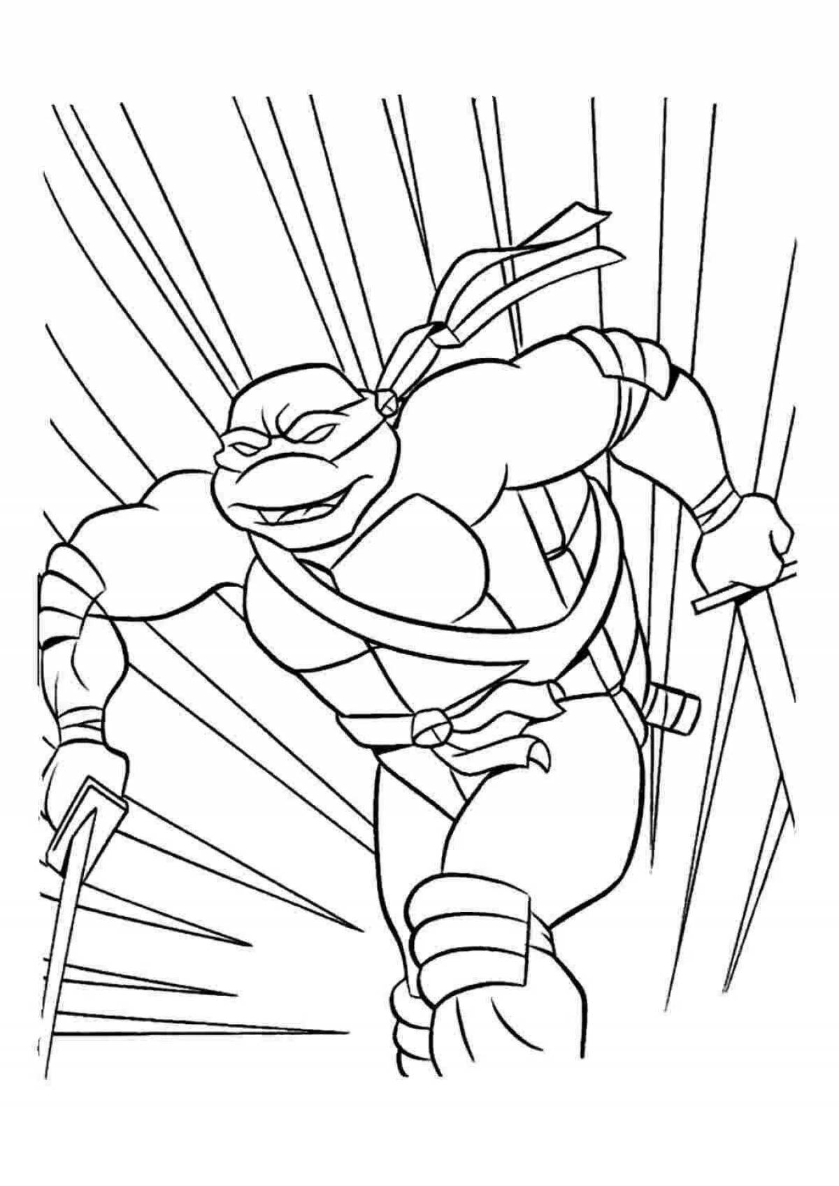Fun coloring ninja turtles villains