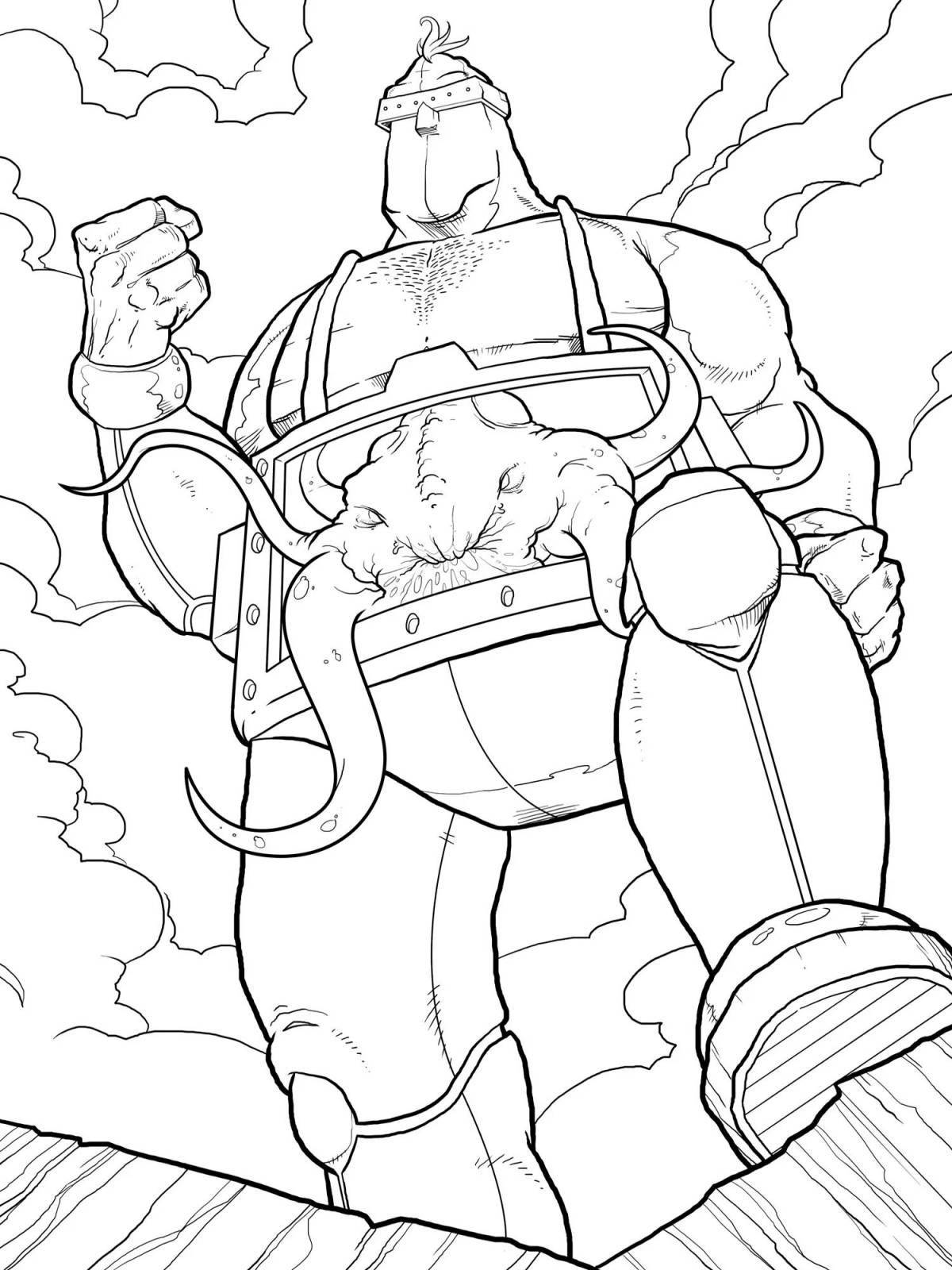 Teenage Mutant Ninja Turtles villain coloring book