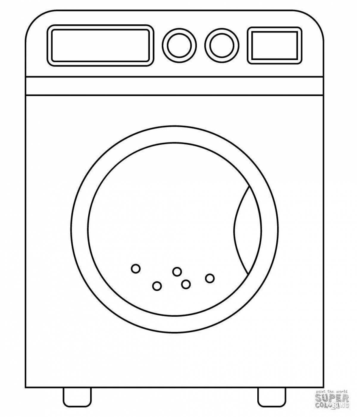 Как рисовать машинку стиральную