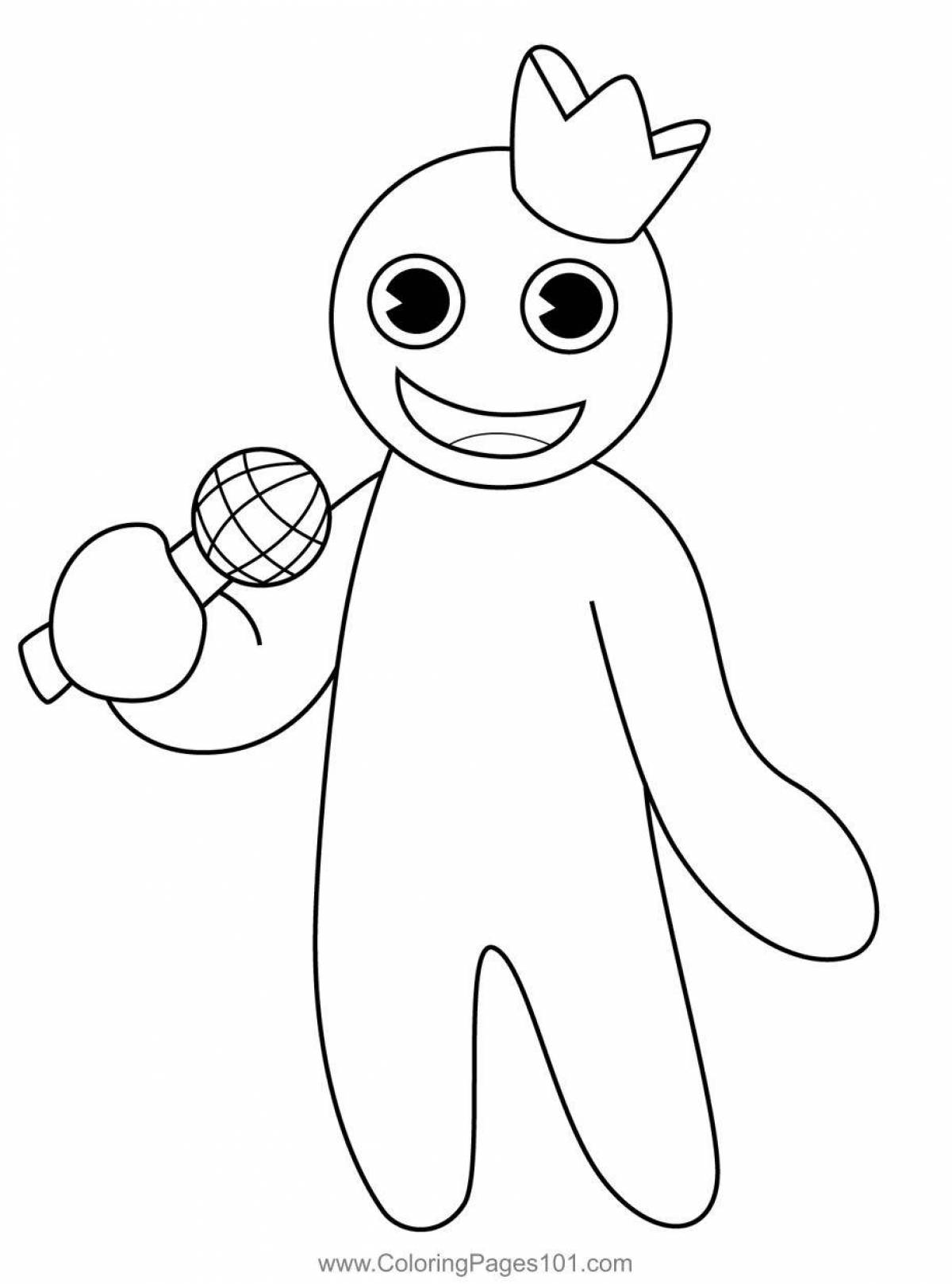 раскраска радужные друзья голубой. раскраска радужные друзья из роблокс. раскраска радужные друзя роблокс. рисунки для распечатывания. раскраска радужные друзья роблокс.