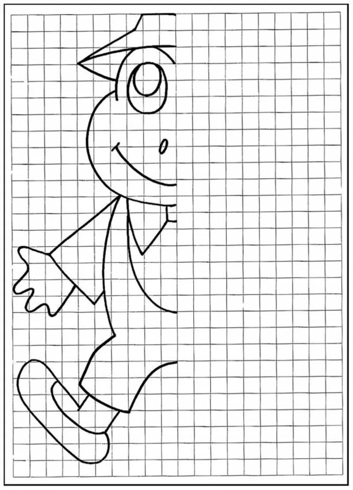 Math coloring quirky cells