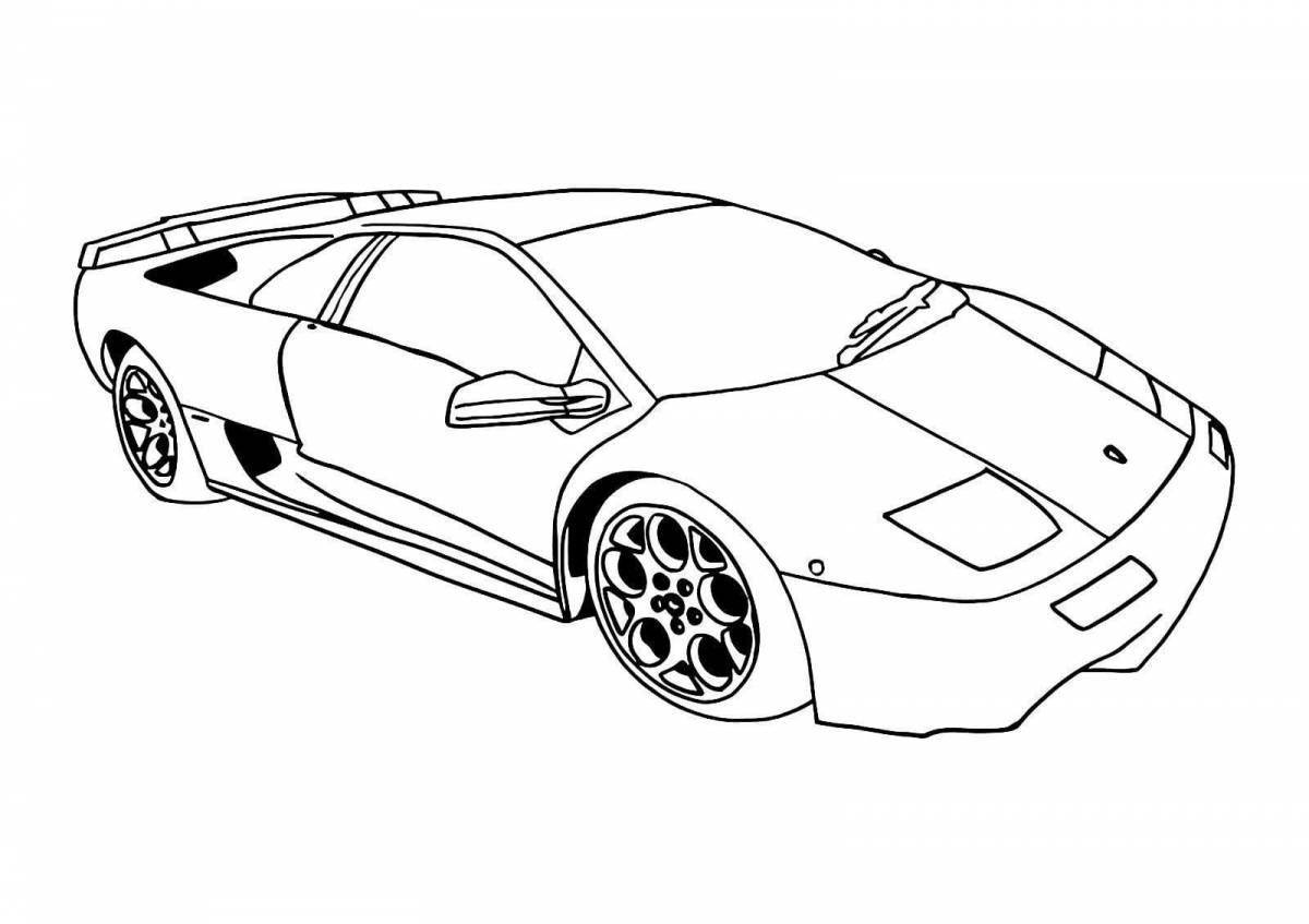 Amazing lamba car coloring book for kids