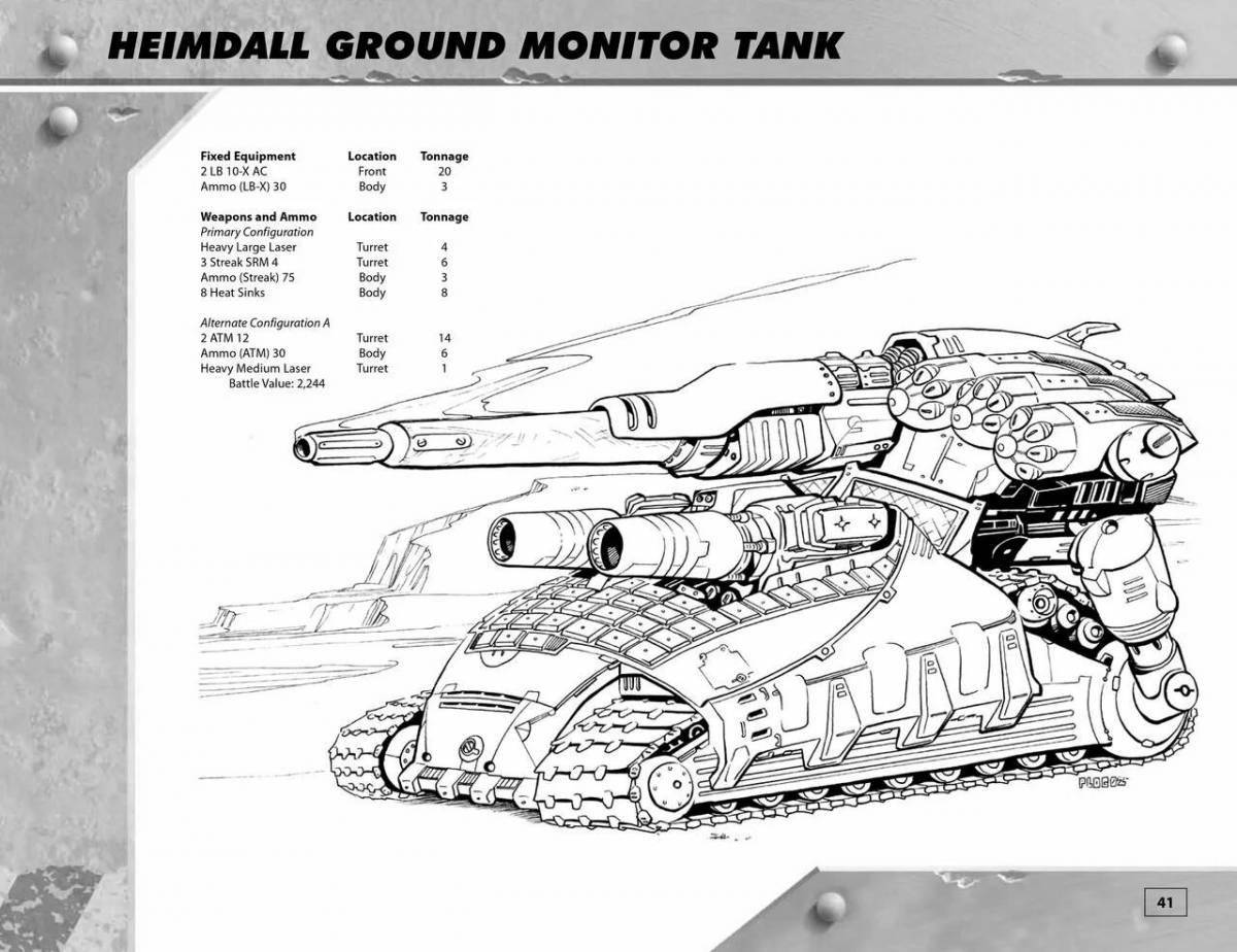 Amazing tank games coloring book