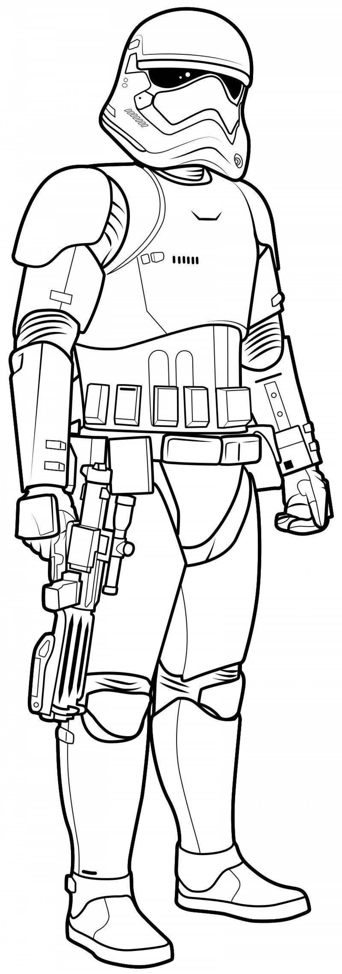 Star wars stormtrooper coloring page