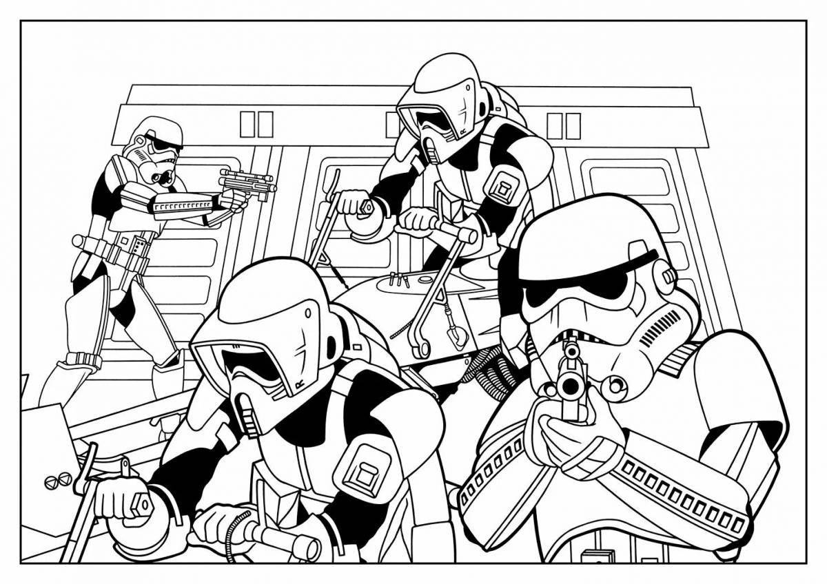 Dazzling star wars stormtrooper coloring book