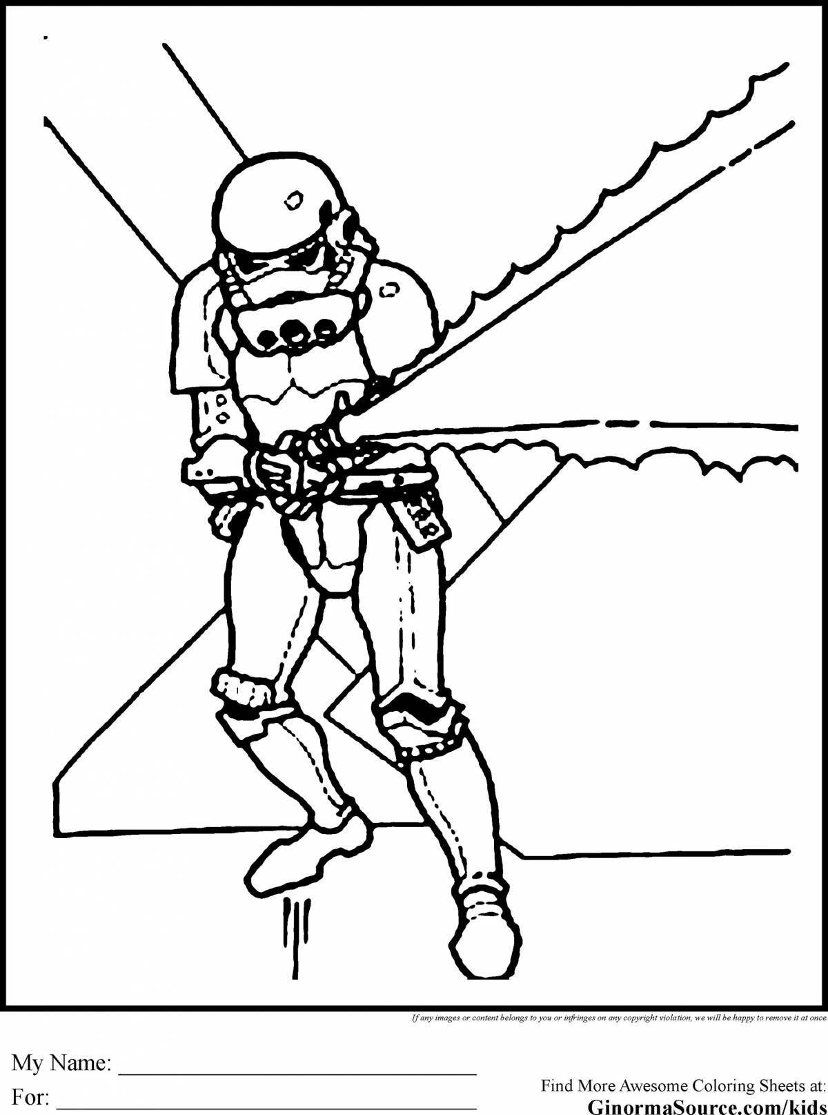Famous star wars stormtrooper coloring page