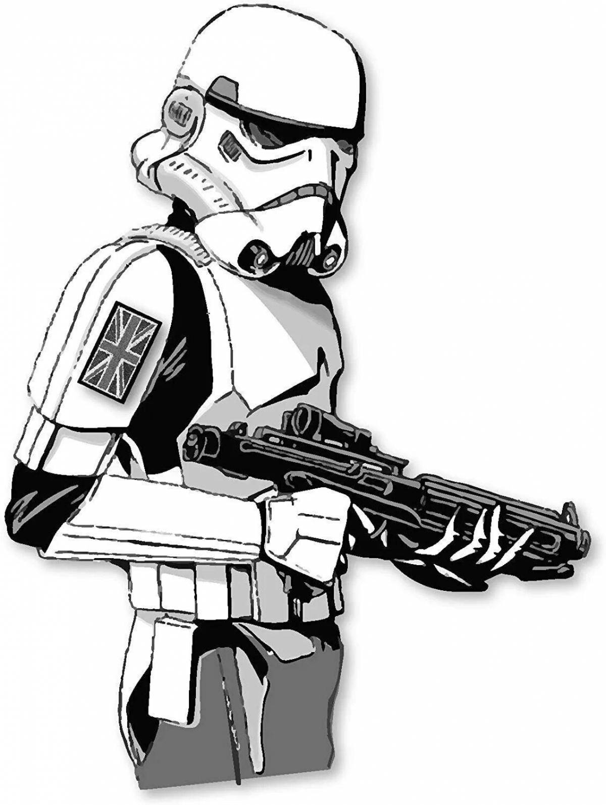 Star Wars stormtrooper coloring page