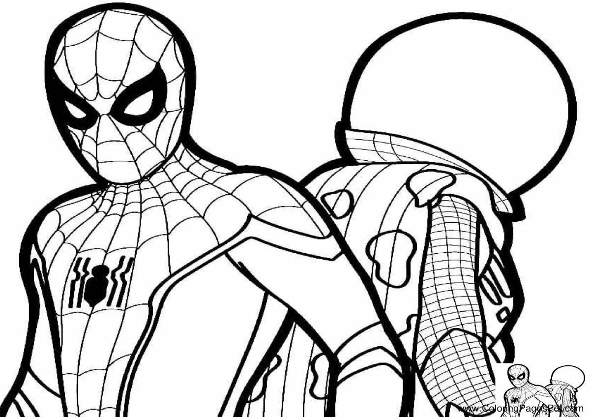 Spiderman ps4 dazzling coloring book